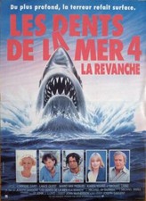 JAWS THE REVENGE - SHARK / CAINE / SEA / PEEBLES - ORIGINAL FRENCH MOVIE POSTER