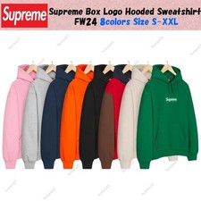 Sweat à capuche Supreme Box Logo FW24 8 couleurs Taille S-XXL FW24