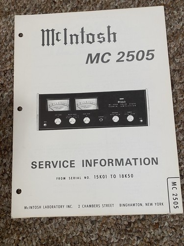 Vintage mcintosh 2505 - vintage,