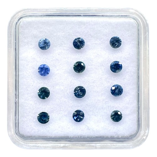 Pièces saphir bleu - 12,