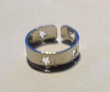 Bague pied rhodium etoile - bague, de