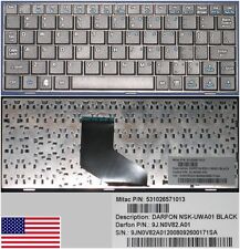 Clavier Qwerty US DOMESTIQUE MiTaC MiStation 8.9 , NSK-UWA01, 9J.N0V82.A01 NOIR