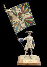 Porte-étendard 16 ème DAUPHIN  Bernard VANOT 1950  / soldier  soldat