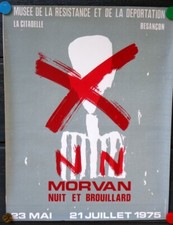 jolie affiche  musée de la résistance morvan citadelle de besancon  1975