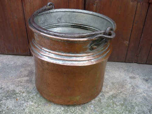 Magnifique ancien seau - , en