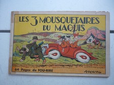 RELIURE   LES TROIS MOUSQUETAIRES DU MAQUIS / NUM 6 A 10       MARIJAC