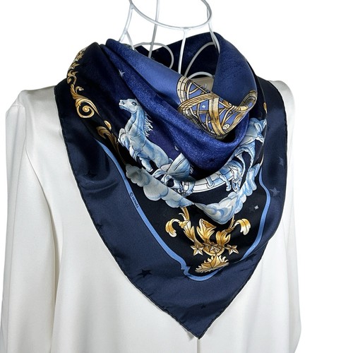 Foulard vintage soie - vintage, hermes