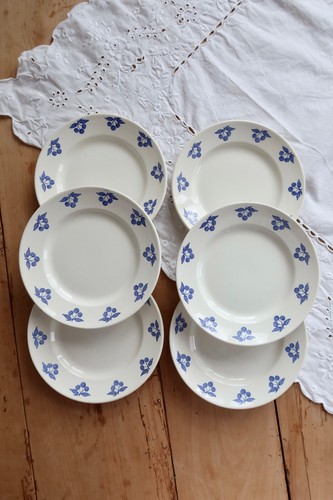Assiettes dessert vintage - 6, à