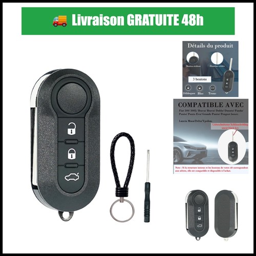 Coque clé voiture boutons - clé,