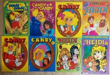 Mensuel Jeunesse BD Candy & Heidi  8 Tomes Édition Télé Guide 1978