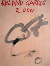 Roland Garros Affiche Officielle 2000 par Antoni Tapies