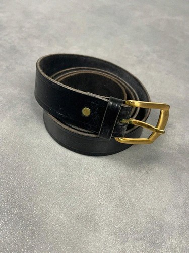 Ceinture cuir noir vintage