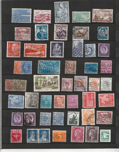 Lot timbres divers - lot,