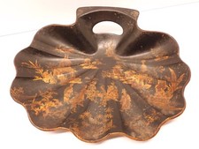 -RAMASSE MIETTES CARTON BOUILLI NAPOLEON III déco JAPONISANTS dorés    D