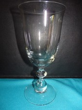 rare 1 VERRE TULIPE pied 2 boules EN CRISTAL DE BACCARAT OU ST LOUIS DEBUT XXème