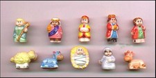 Crèche Porcelaine Set 10 Mini