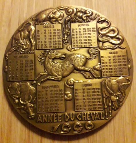 Medaille calendrier 1990 - medaille,