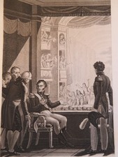 RARE GRAVURE AQUATINTE  DUC de