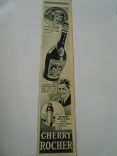 Publicité Advertising 1953  Cherry Rocher glace pilée Cockail