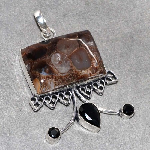 Pendentif fossile pierre - pendentif,