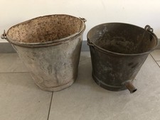 Lot 2 Seau En Zinc Galvanisé