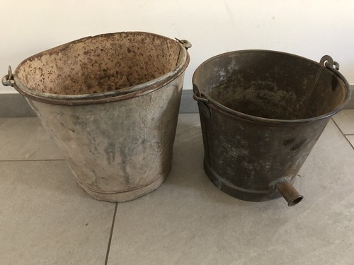 Lot seau zinc - lot, galvanisé