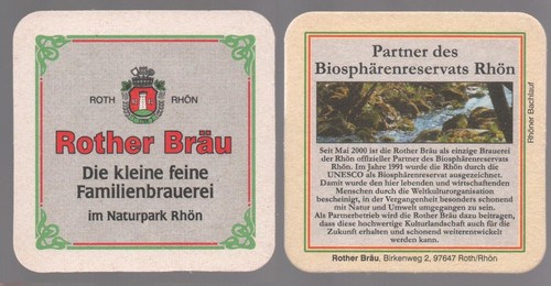 Old beer mat rother - old, bräu
