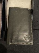 Portefeuille Serge Blanco en cuir Club