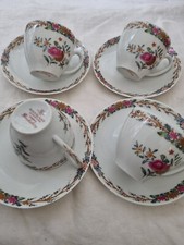 4 Très Rares Tasses a café En Porcelaine De Haviland Limoges Pondichéry