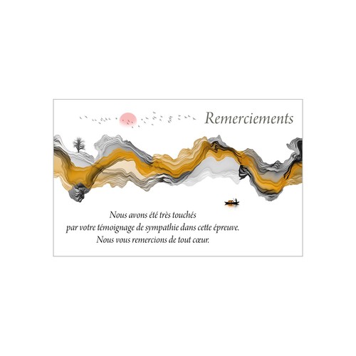 Carte voeux condoléances - de,