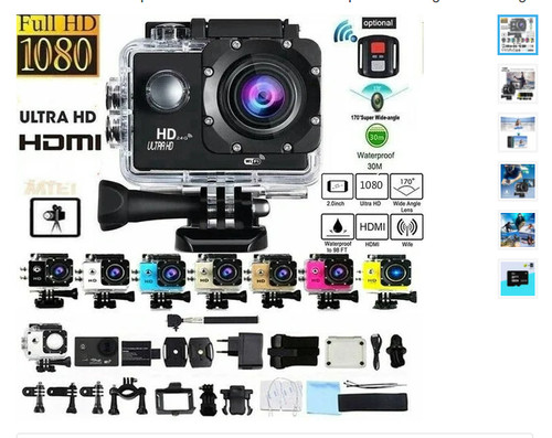 White waterproof sport - white, camera