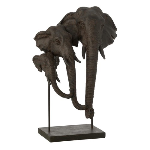 Statuette famille éléphant - statuette,
