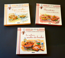Paul BOCUSE 3 livres "La Bonne Cuisine de nos Terroirs" éditions Glénat  TB état