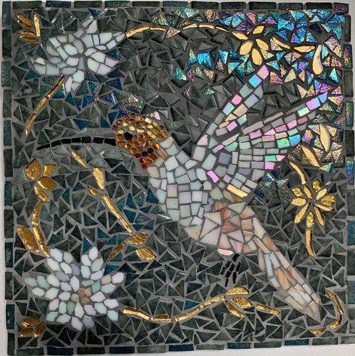 Colibri blanc sur tableau - ,