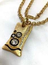 Collier vintage doré guy - doré,