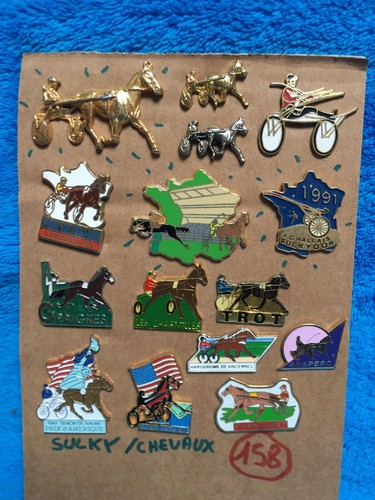 Pins chevaux sulky rares - pins,