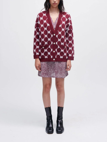 Maje women burgundy - women's,