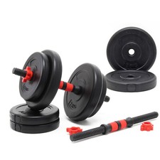 LUXTRI Jeu Haltères 15 kg Plaques de poids Fonte Entrainement Musculation Poids