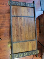 table basse bous fer forgé et laiton peut servir également de table pour TV