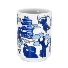 Tasse à thé japonaise Sushi Yunomi Mino Ware 'Ninja' Icon Design JAPAN MADE...