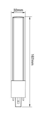 Lampe neon pin 3w - neon, g23