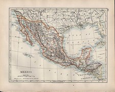 1904 Ancien Carte ~Mexico~
