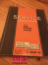 Renault Estafette Service carrosserie automobile 1964 revue technique RTA