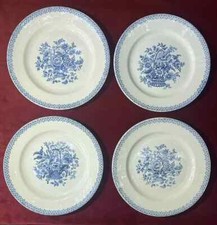 BORDEAUX VIEILLARD 4 ASSIETTES PLATE CORBEILLE GIRONDE AQUITAINE SUD OUEST 19EME