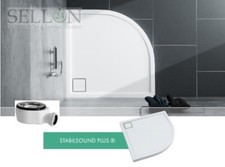 Bac de Douche Extra Plat Baignoire en Acrylique Receveur D'Inclus R55 Bau-Höhe