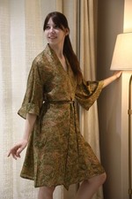 Pure Soie Midi Kimono Robe