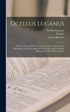 Ocellus Lucanus: On The Nature