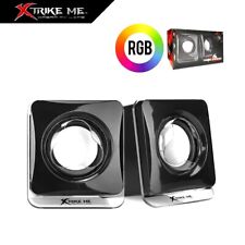 Enceintes Noirs pour PC Câble 3,5 MM USB + Jack 2.0 Qualité de Son