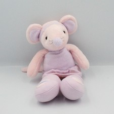 Doudou souris rose mauve ballerine - 23986