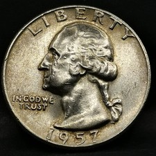 WASHINGTON QUARTER DOLLAR 1957